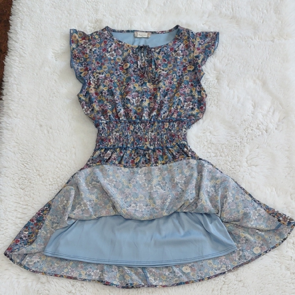 Altar'd State Floral Ruffle Sleeve Dress - Picture 13 of 15